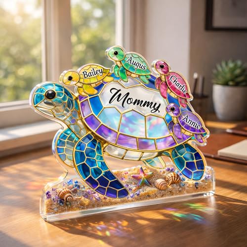 Personalized Grandma Sea Turtle Acrylic Block Sign