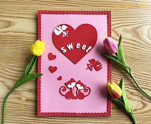 Pink Foam Sheets Crafts 9x12 Inch 2mm Eva Color Craft Foam Paper for Crafts Project Preschoolers Classroom Scrapbooking Valentine Cards (10 Count)
