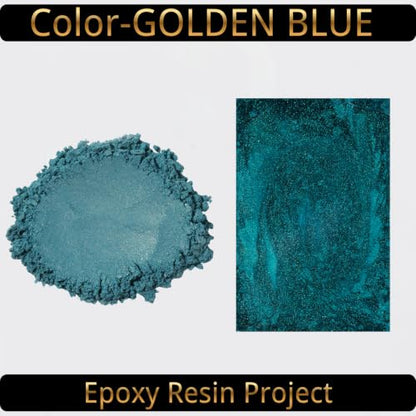 Mica Powder Golden Blue