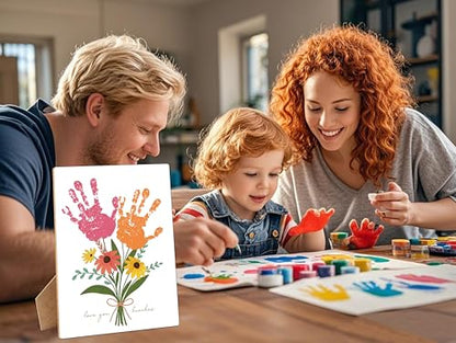 Mother's Day Christian Flower Handprint Art Wooden Making Sign