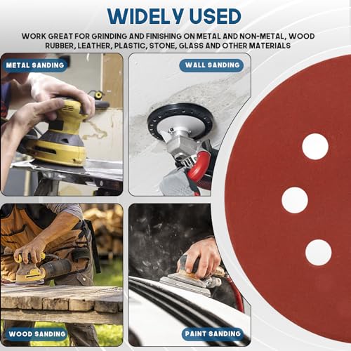 5 Inch 8 Hole Sanding Discs