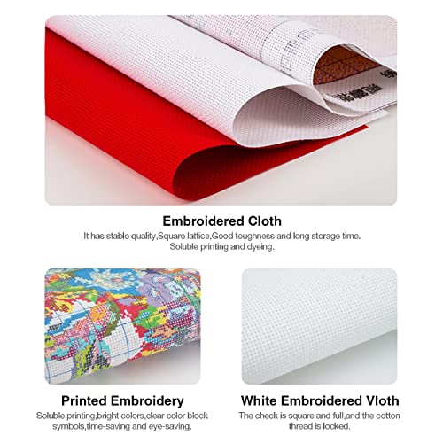 Beginners Cross Stitch Kits Stamped Full Range of Embroidery Kits for Adults DIY Cross Stitches kit Embroidery Patterns for Needlepoint kit