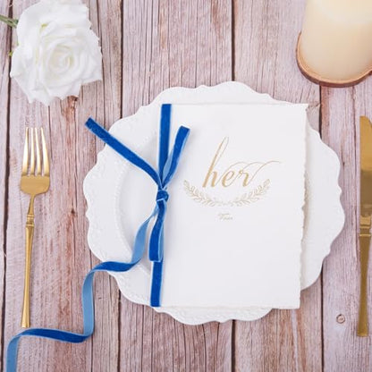 Vintage Sapphire Blue Velvet Ribbon (75 Foot)