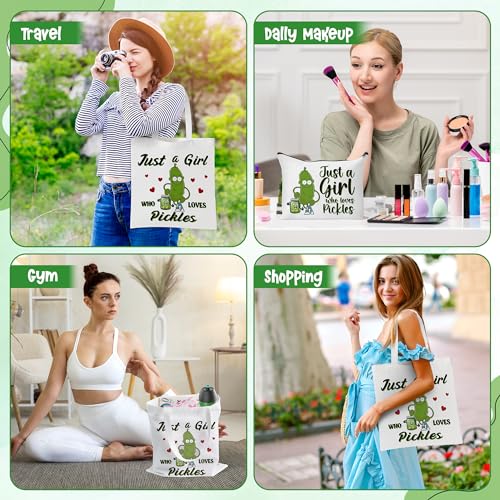 Cute Pickle Canvas Bags Set