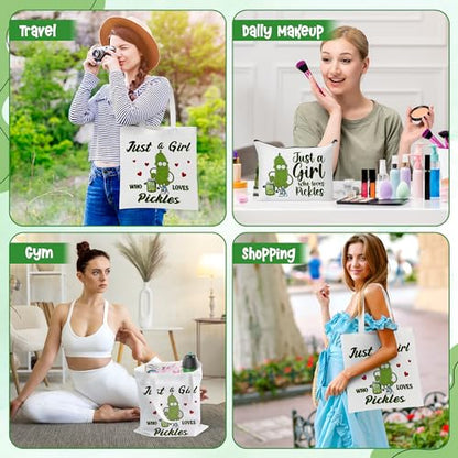 Cute Pickle Canvas Bags Set