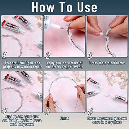 B 7000 Craft Glue for Jewelry Making