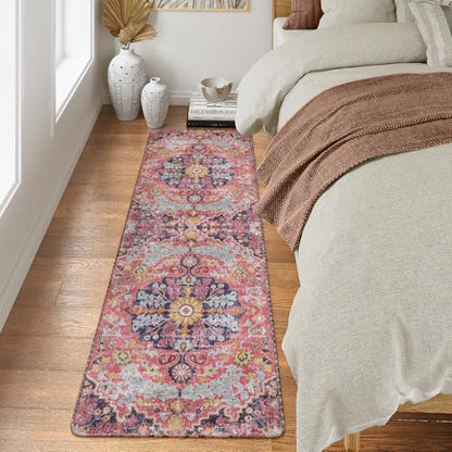 Reine Bohemian Floral Medallion Runner Rug
