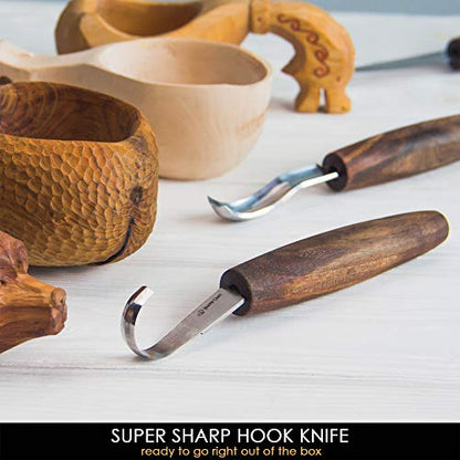 Wood Spoon Carving Tools Kit S14x Deluxe (5 Count)