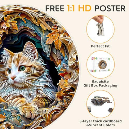 Cat Puzzles for Adults 1000 Pieces (1000 Count)