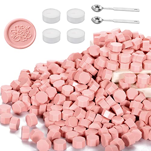 360Pcs Dusty Pink Sealing Wax Beads (360 Count)