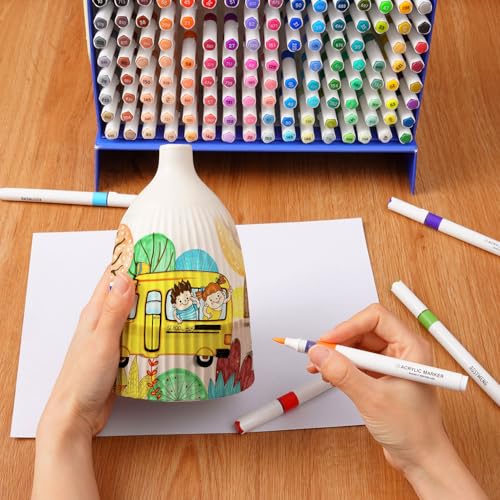 ROSYMENG Acrylic Paint Markers (128 Count)