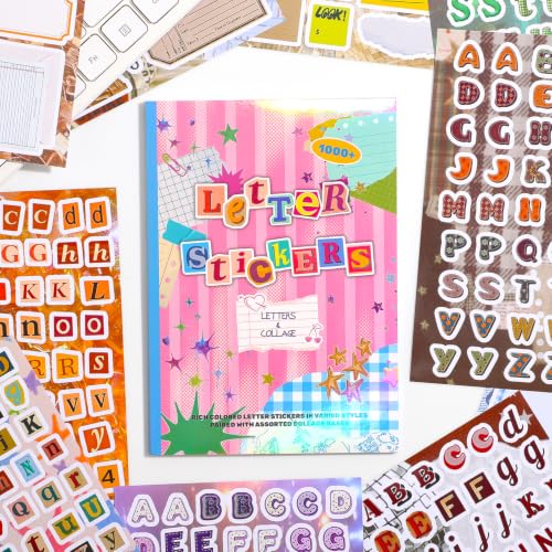 1000+ Pcs Alphabet Collage Sticker Book