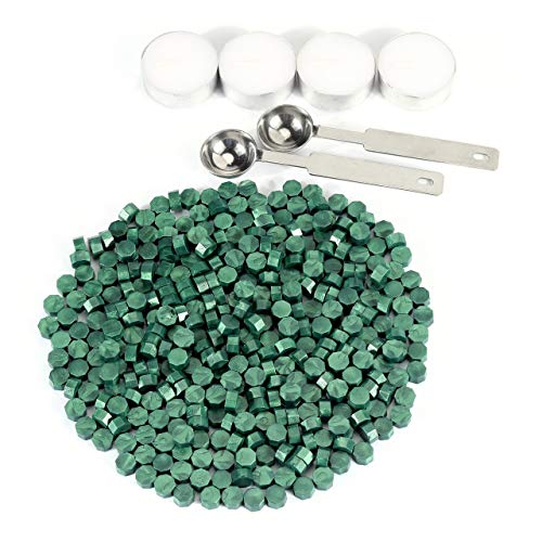 360Pcs Metallic Green Sealing Wax Beads