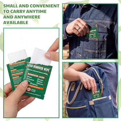 50 Pack Lead Remover Wipes for Shooting Hand Surface (50 Count)