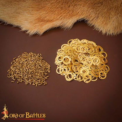200G 1Kg Chainmail Loose Rings for Armor Crafting Perfect for DIY Projects & Armour Repairs (1600 Count)