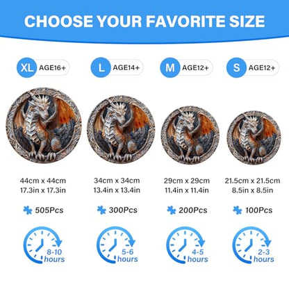 Wooden Puzzles for Adults (200 Count)