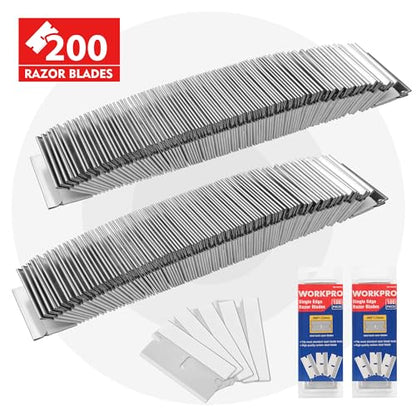 200 Pack Single Edge Razor Blades (200 Count)