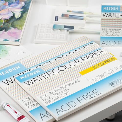 Cotton Watercolor Paper Block (2160 sq inches)
