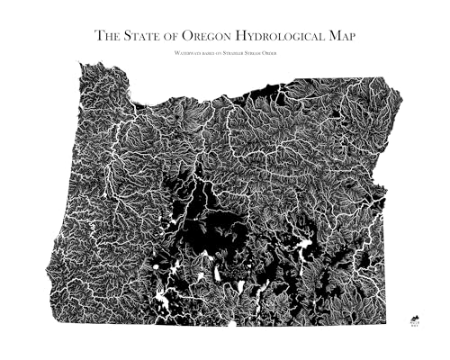 Hydrological River Map of Oregon