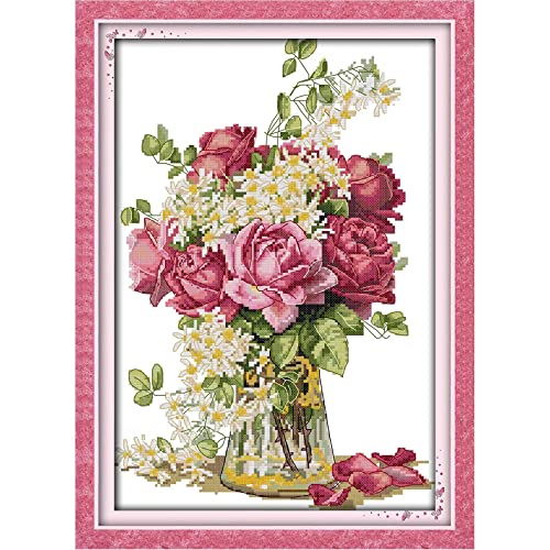 Floral Stamped Cross Stitch Kits