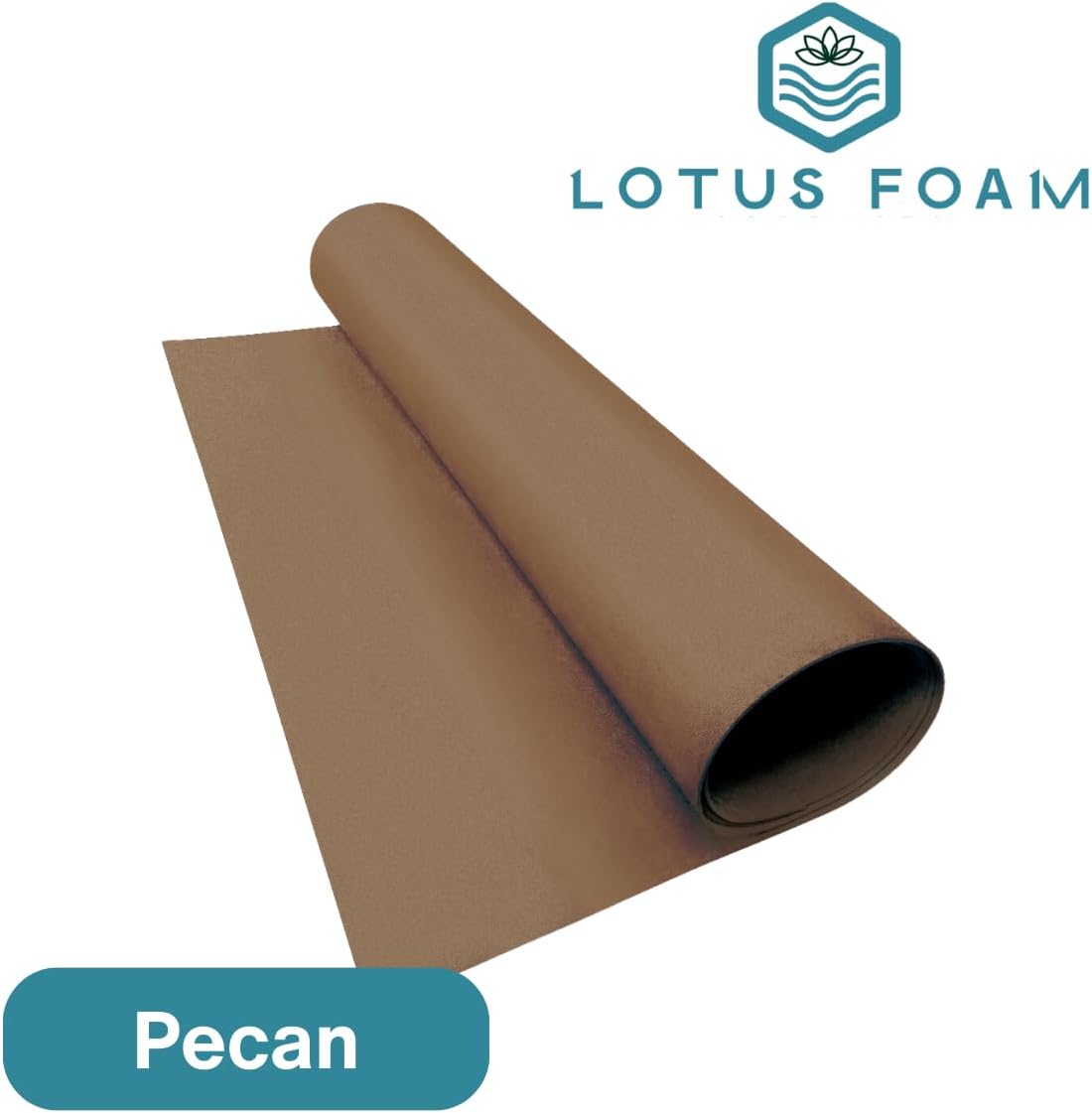 LotusFoam Large 3mm EVA Foam Sheet - 44"x 85" High Density Foam 130 kg/m3 for Cosplay, Costumes, Crafts, Flooring, Outdoor Use - 35 Colors (Pecan) - Pecan - Crafty Corner