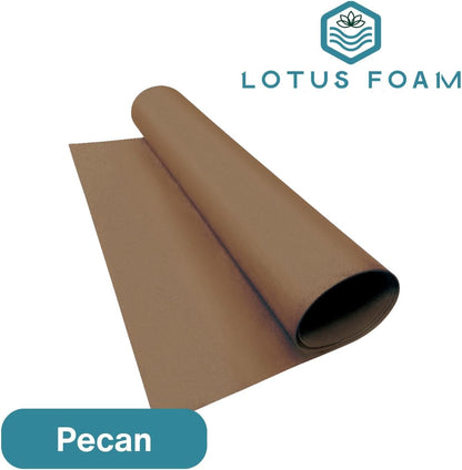 LotusFoam Large 3mm EVA Foam Sheet - 44"x 85" High Density Foam 130 kg/m3 for Cosplay, Costumes, Crafts, Flooring, Outdoor Use - 35 Colors (Pecan) - Pecan - Crafty Corner