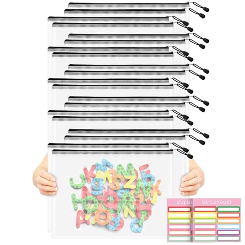 20pcs Mesh Zipper Pouch Bags (9 Count)