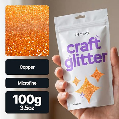Craft Glitter Copper 100g Microfine Glitter (100 Gram)
