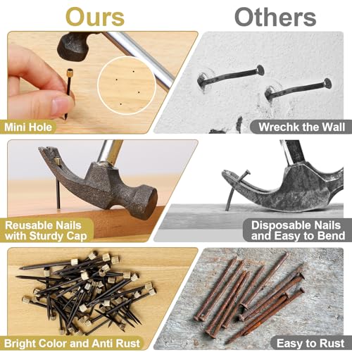 120PCS Nails for Hanging Pictures (120 Count)