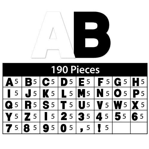 Poster Letters 4” Paper Letters for Poster Board Projects (190 Count)