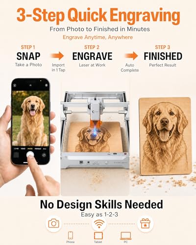 Laser Engraver 12W Laser Engraving Machine for Wood Metal Acrylic Glass Stone