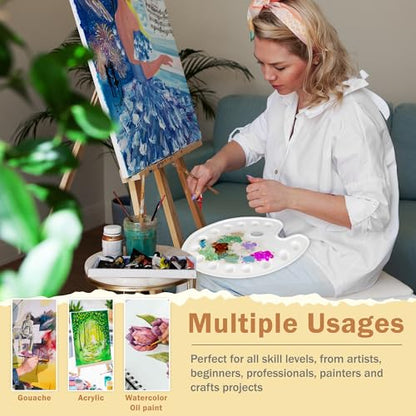 14 Well Oval Paint Palette (2 Count)