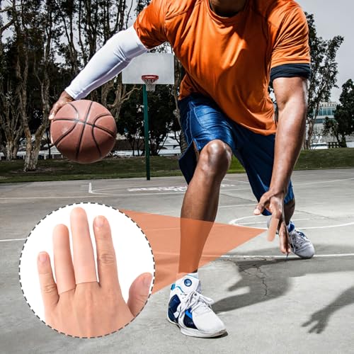 20 Pcs Gel Finger Support Protector Caps Gloves (20 Count)