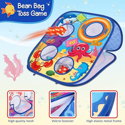 Ocean Bean Bag Toss Game Toy Outdoor Toss Game (24 Count)