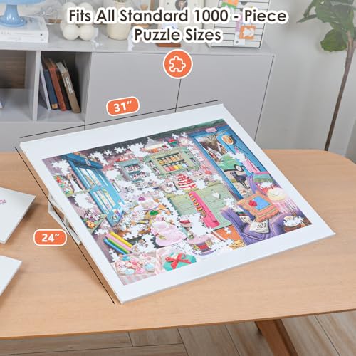 1000 Piecce Tilting Puzzle Board with Stand