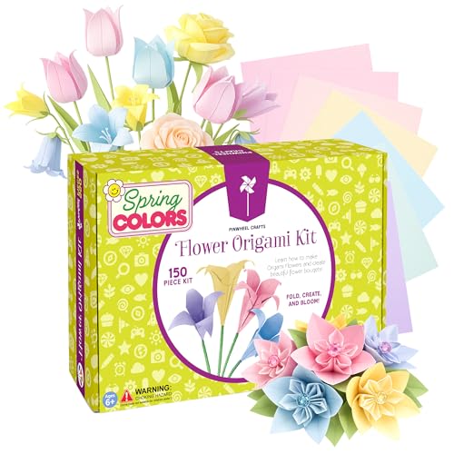 Flower Origami Kit for Kids Ages 8