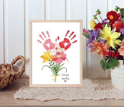 Love You Bunches Handprint Keepsake Card Making Kit (10 Count)