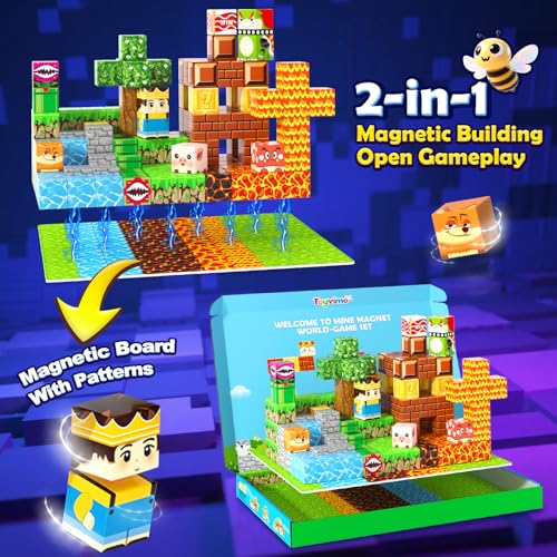 200PCS Magnetic Blocks Educational Toys for Kids Ages 3 (200 Count)