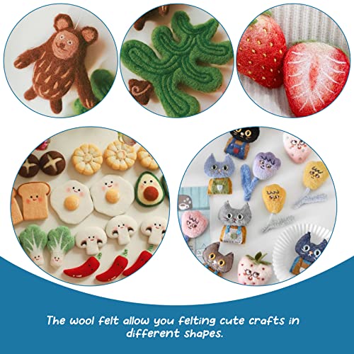 Needle Felting Kit 18 Colors Wool Felting Kit Wool Roving Set