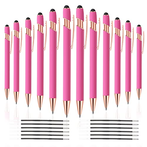 12 PCS 2 in 1 Stylus Ballpoint Pen with Stylus Tip (24 Count)
