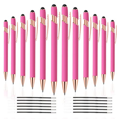 12 PCS 2 in 1 Stylus Ballpoint Pen with Stylus Tip (24 Count)