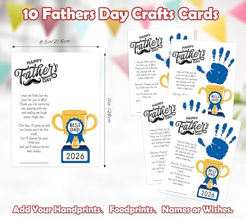 Happy Fathers Day Baby Handprint Kit Dad Gifts from Daughter Son