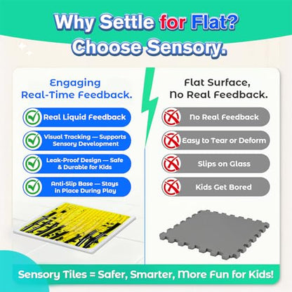 Sensory Floor Tiles for Kids (4 Count)