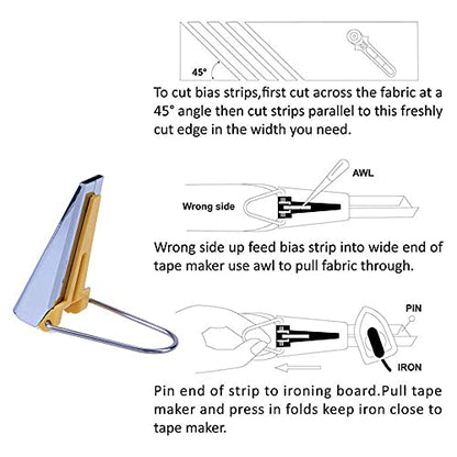 Bias Tape Maker (5 Count)