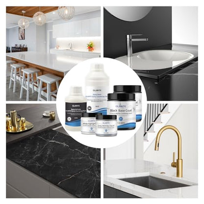 Black Epoxy Marble Countertop Paint Kit (82 Fl Oz)