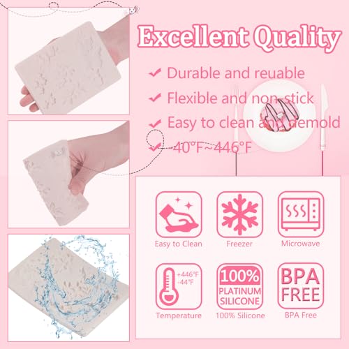 1 Pcs 3D Embossed Flower Fondant Mold