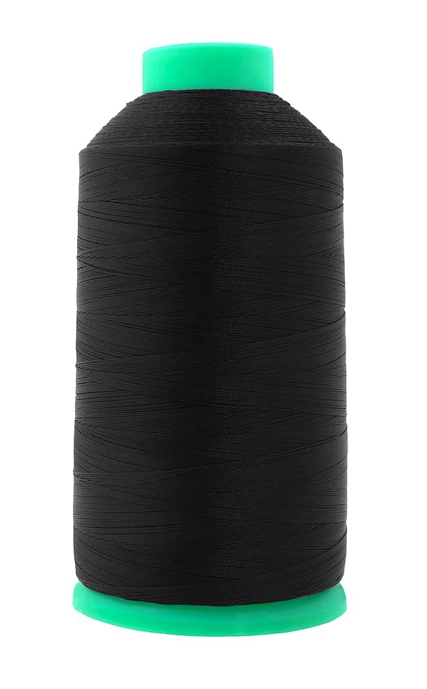 Size 46 210D T45 Black Combo Bonded Nylon Thread (34116 Foot)