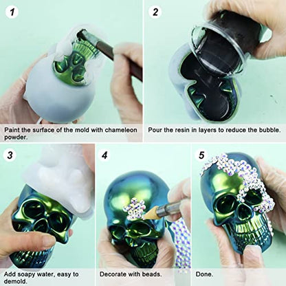 Silicone 3D Large Skull Shape Molds