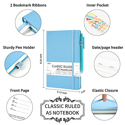5 Pack Notebooks Journals Bulk (5 Count)