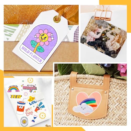 Laminating Sheets Clear Vinyl Laminate Sheets Sticker Paper for Inkjet Printer Printable Vinyl Stickers